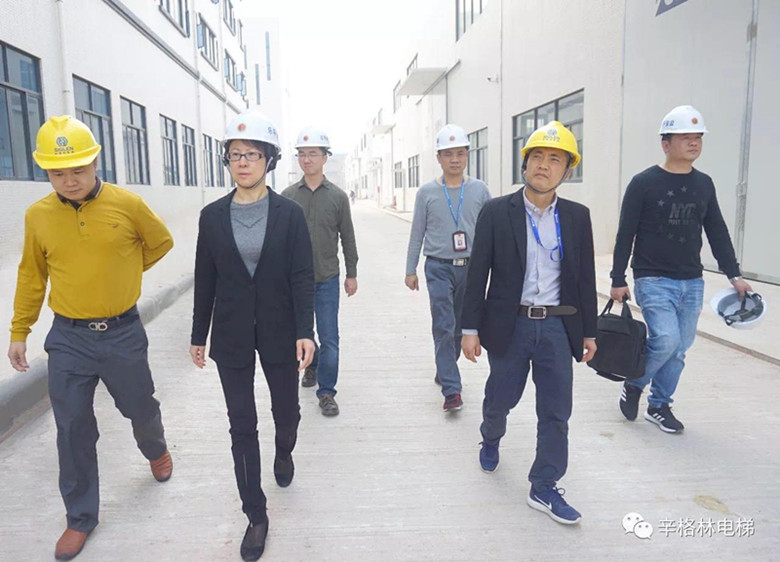 热烈欢迎三水区政府领导莅临辛格林电梯参观指导工作！